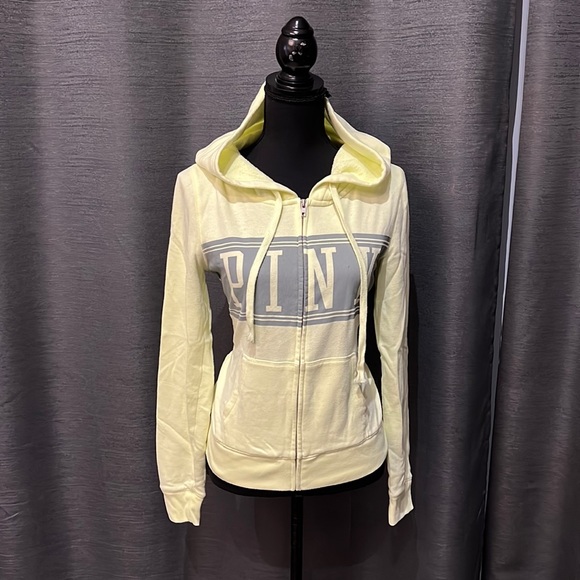 PINK Zip Up Sweater - Picture 1 of 4